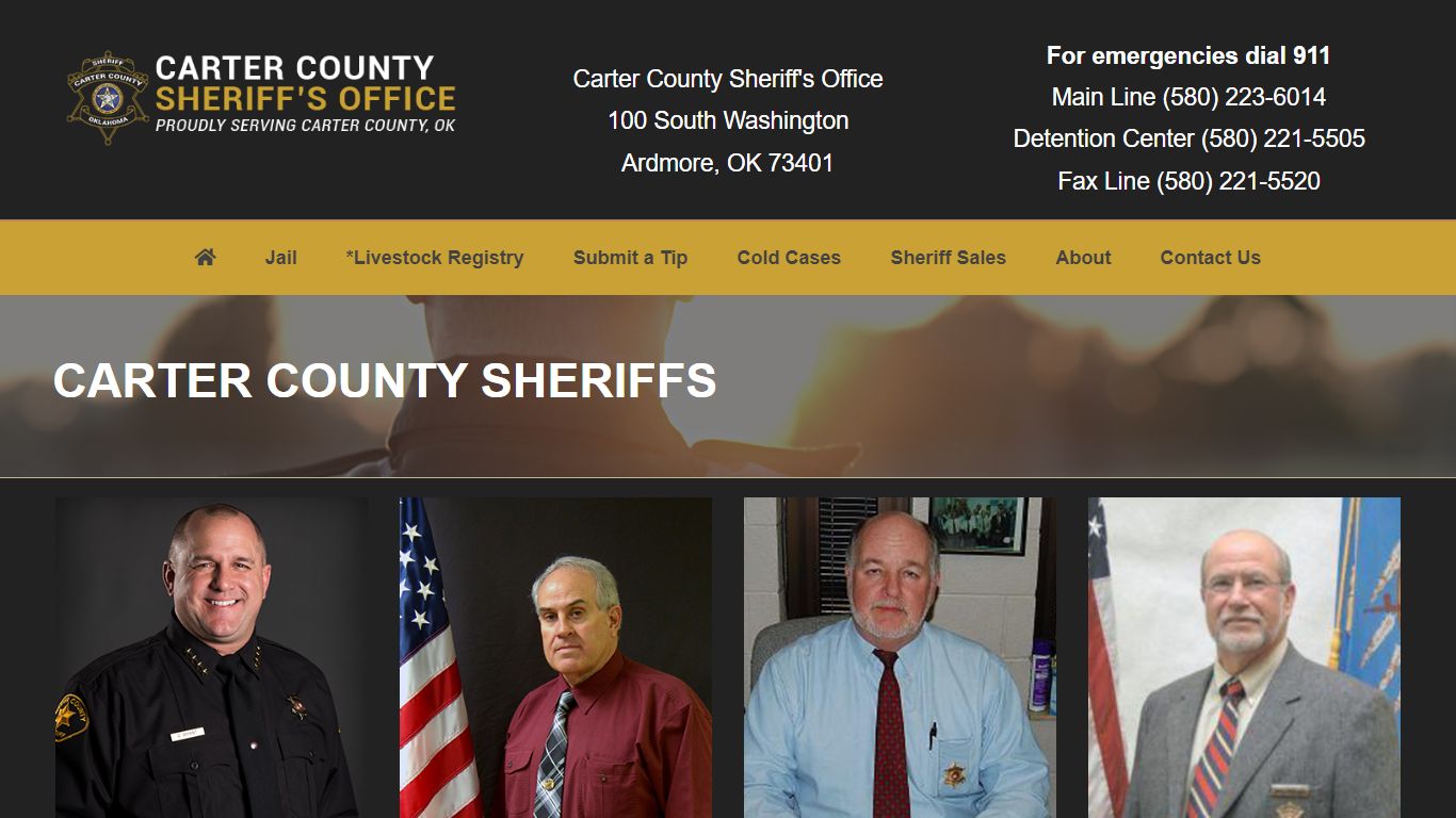 The Sheriff's of Carter County Oklahoma - Carter County Sheriff's Office